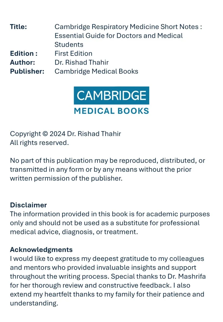 Cambridge Respiratory Medicine Short Notes book (2)