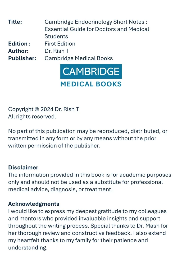 Download Cambridge Endocrinology Short Notes Book Sample (2)